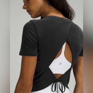 Lululemon Open Tie-Back Short Sleeve